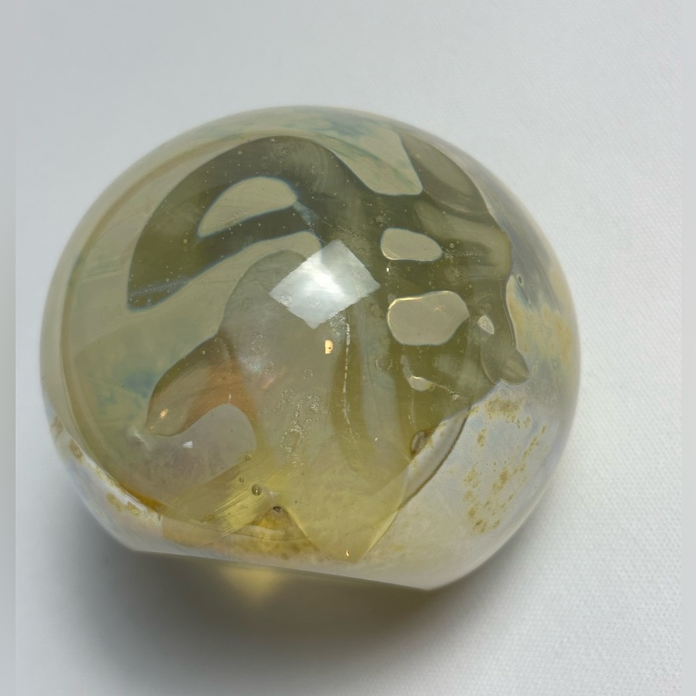 Paperweight signed by Retired artist Robert Eickholt 1981